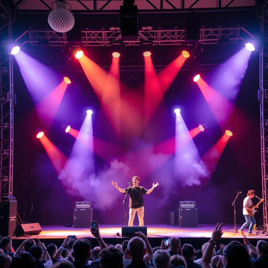 Concert stage performance