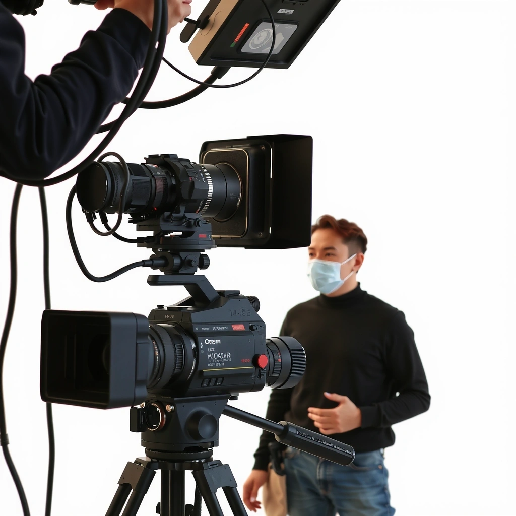 Local film production set