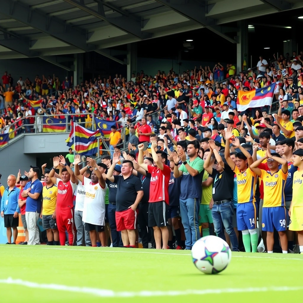 Malaysia football stadium crowd